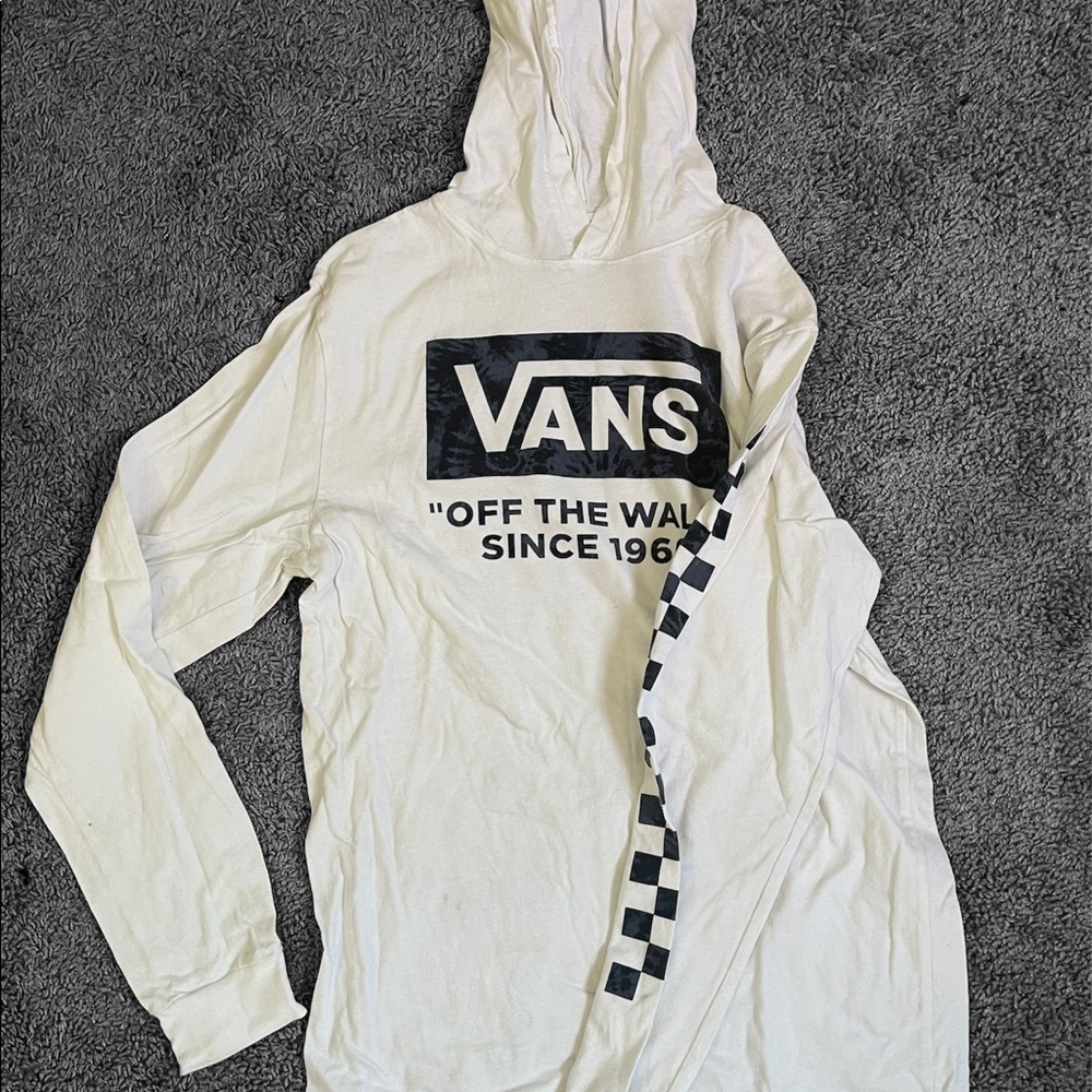 White Vans Long Sleeve Shirt